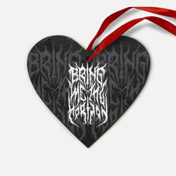 Деревянная игрушка Сердце Bring me the horizon