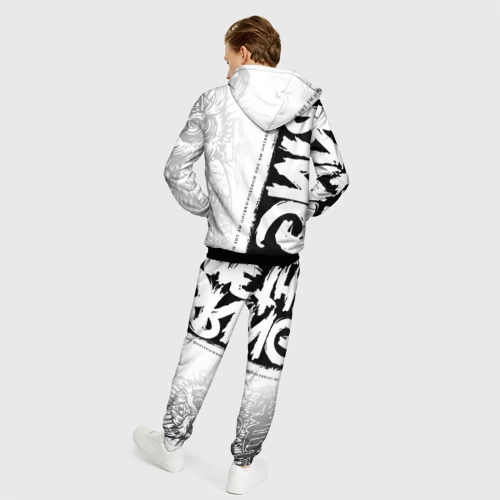 Мужской 3D костюм с принтом Bring Me the Horizon, вид сзади #2