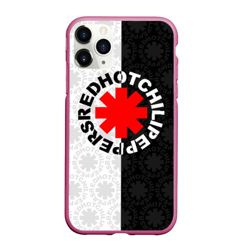 Чехол для iPhone 11 Pro матовый Red Hot chili peppers, цвет малиновый