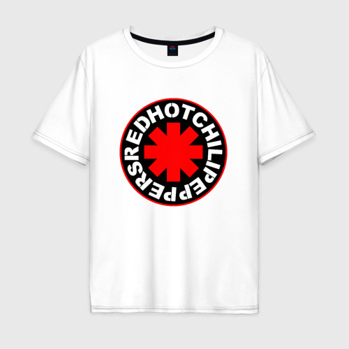 Мужская футболка из хлопка оверсайз с принтом Red Hot chili peppers, вид спереди №1