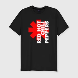 Мужская футболка хлопок Slim Red Hot chili peppers