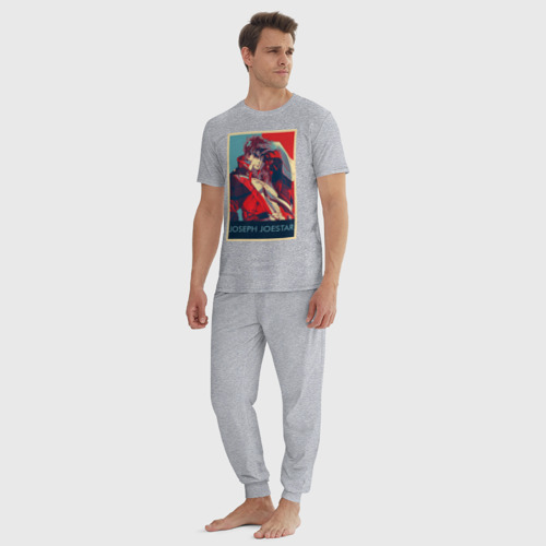 Мужская пижама хлопок Джозеф Джостар, цвет меланж - фото 5