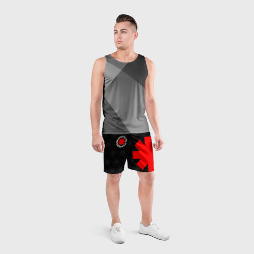 Мужские шорты спортивные Red Hot chili peppers, цвет 3D печать - фото 4