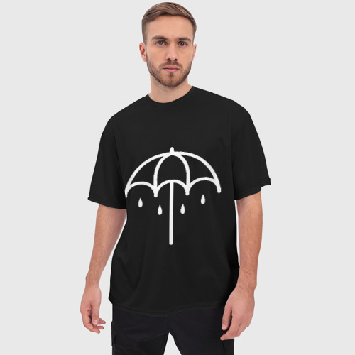 Мужская футболка oversize 3D Bring me the horizon, цвет 3D печать - фото 3