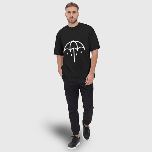 Мужская футболка oversize 3D Bring me the horizon, цвет 3D печать - фото 5