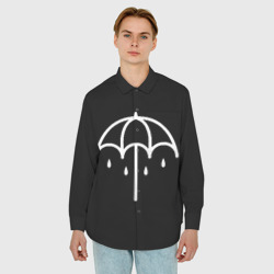 Мужская рубашка oversize 3D Bring me the horizon - фото 2