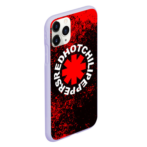 Чехол для iPhone 11 Pro матовый Red Hot chili peppers RHCP, цвет светло-сиреневый - фото 3