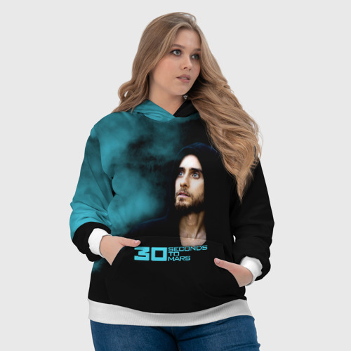 Женская толстовка 3D 30 Seconds to Mars, цвет 3D печать - фото 6