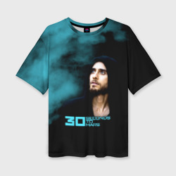 Женская футболка oversize 3D 30 Seconds to Mars