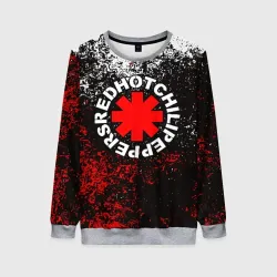 Женский свитшот 3D Red Hot chili peppers
