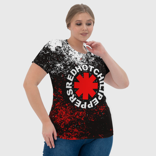 Женская футболка 3D с принтом RED HOT CHILI PEPPERS, фото #4