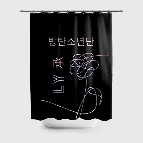 Штора 3D для ванной BTS Love Yourself