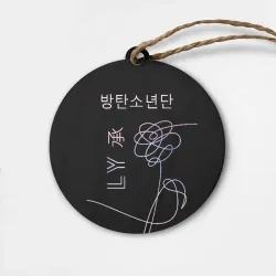 Деревянная игрушка круг BTS Love Yourself