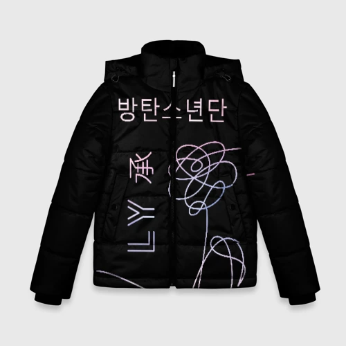 Зимняя куртка для мальчиков 3D BTS Love Yourself