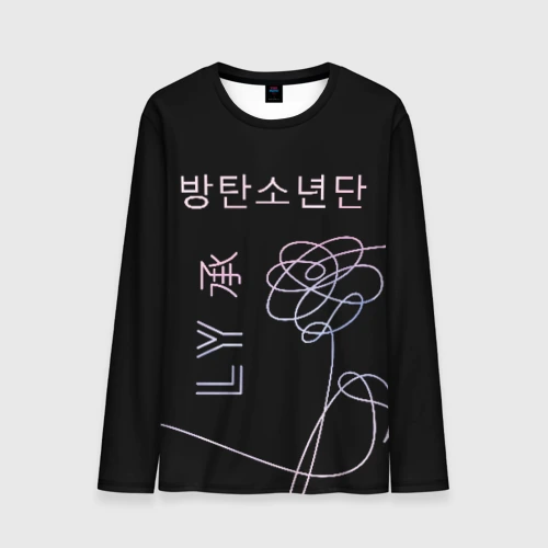 Мужской лонгслив 3D BTS Love Yourself