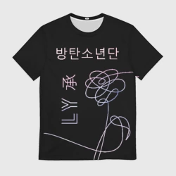 Мужская футболка 3D BTS Love Yourself