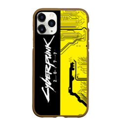 Чехол для iPhone 11 Pro Max матовый Cyberpunk 2077 4