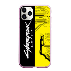 Чехол для iPhone 11 Pro Max матовый Cyberpunk 2077 4