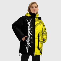 Женская зимняя куртка Oversize Cyberpunk 2077 4 - фото 2