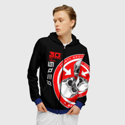 Мужская толстовка 3D на молнии 30 Seconds to Mars - фото 2