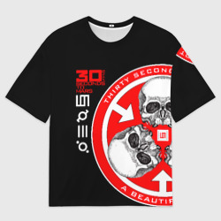 Мужская футболка oversize 3D 30 Seconds to Mars