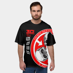 Мужская футболка oversize 3D 30 Seconds to Mars - фото 2