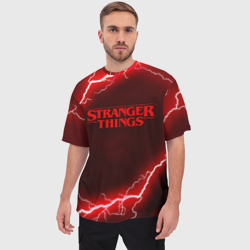 Мужская футболка oversize 3D Stranger things - фото 2