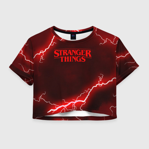 Женская футболка Crop-top 3D Stranger things, цвет 3D печать