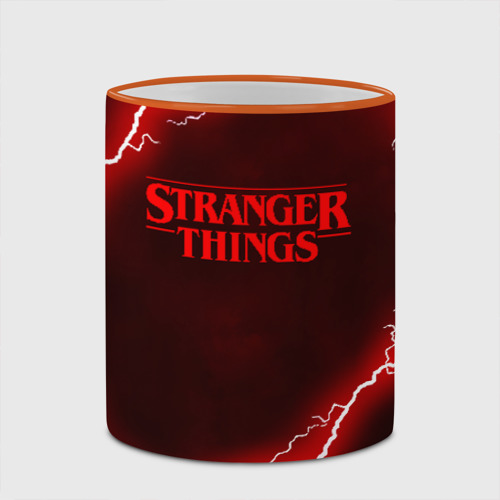 Кружка с полной запечаткой Stranger things, цвет Кант оранжевый - фото 4