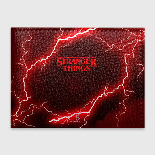 Обложка для студенческого билета Stranger things, цвет красный
