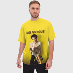 Мужская футболка oversize 3D Sid Vicious - фото 2