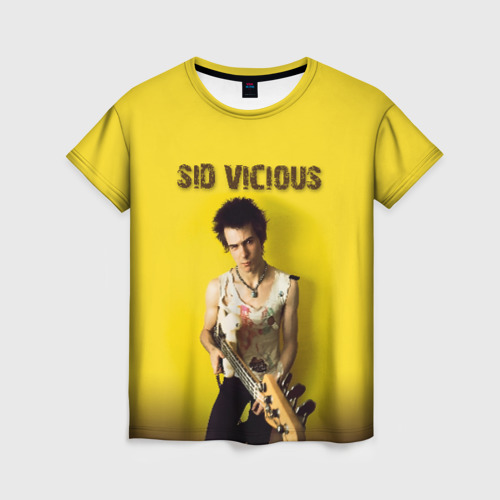 Женская футболка 3D Sid Vicious, цвет 3D печать