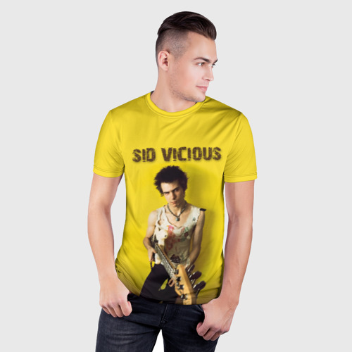 Мужская футболка 3D Slim Sid Vicious, цвет 3D печать - фото 3