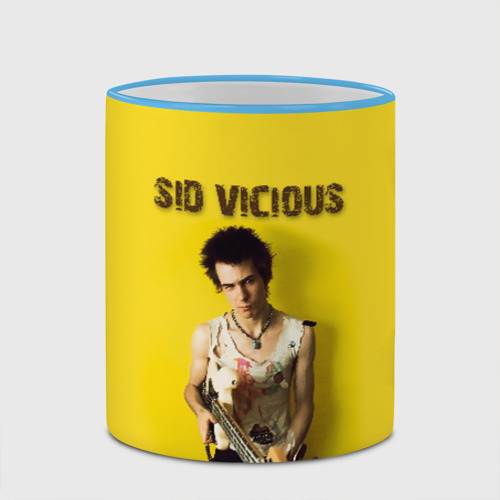 Кружка с полной запечаткой Sid Vicious, цвет Кант небесно-голубой - фото 4