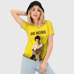 Женская футболка 3D Slim Sid Vicious - фото 2