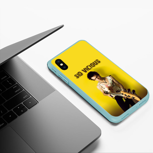 Чехол для iPhone XS Max матовый Sid Vicious, цвет мятный - фото 5