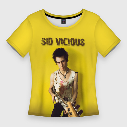 Женская футболка 3D Slim Sid Vicious, цвет 3D печать