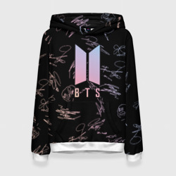 Женская толстовка 3D BTS автографы