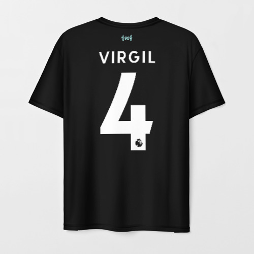 Мужская футболка 3D Virgil van Dijk third 19-20, цвет 3D печать - фото 2