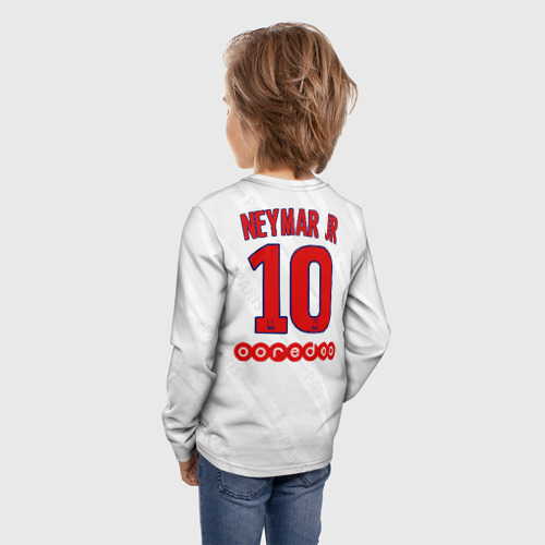 Детский лонгслив 3D Neymar away 19-20 - фото 4