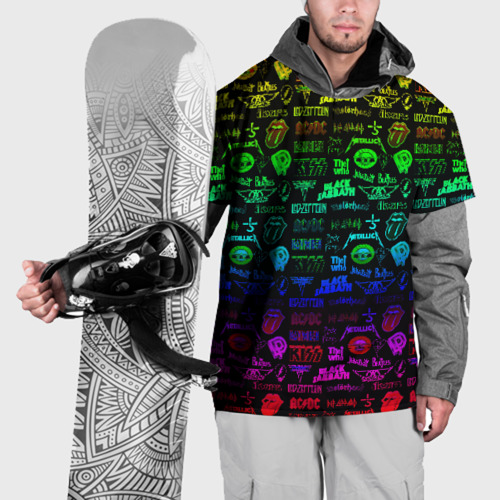 Накидка на куртку 3D Логотипы рок группы, цвет 3D печать