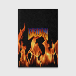 Обложка для паспорта матовая кожа Doom