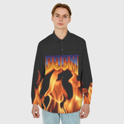 Мужская рубашка oversize 3D Doom - фото 2