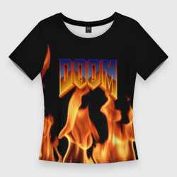 Женская футболка 3D Slim Doom