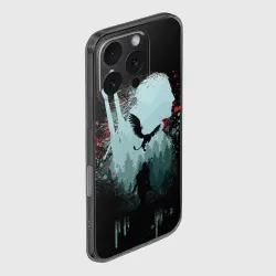 Чехол для iPhone 16 Pro силиконовый с защитой камеры Ведьмак 3: Дикая Охота - фото 2