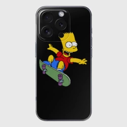 Чехол для iPhone 16 Pro силиконовый с защитой камеры Скейт