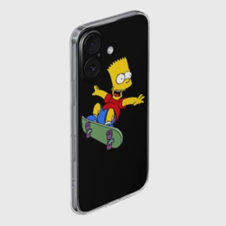 Чехол для iPhone 16 силиконовый с защитой камеры Скейт - фото 2