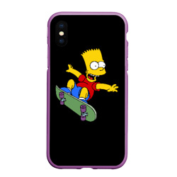 Чехол для iPhone XS Max матовый Скейт