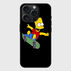 Чехол силиконовый для Apple iPhone 15 Pro матовый Скейт