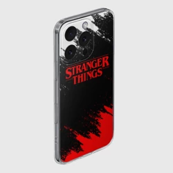 Чехол для iPhone 16 Pro силиконовый с защитой камеры Stranger things Очень странные дела - фото 2
